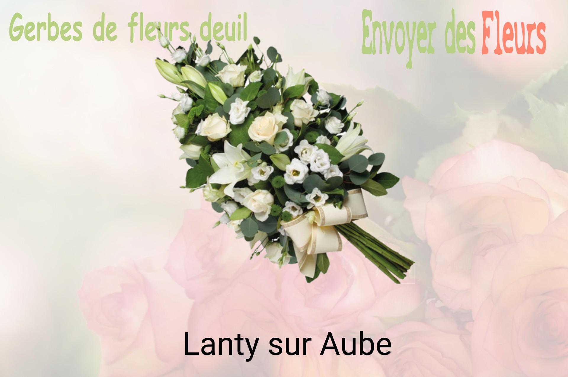 Gerbe de fleurs de deuil livrée à Lanty-sur-Aube